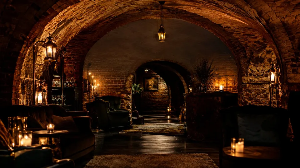 Brick-vaulted cellar — representative photo, Underground Kingdom, Kaunas